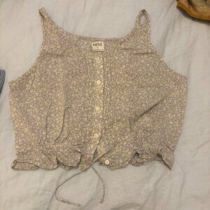 Esby Chiara top in blue floral print M